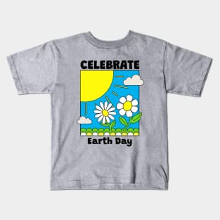 EARTH Day Celebration Nature And Flowers Kids T-Shirt